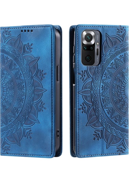 Xiaomi Redmi Note 10 Pro Cüzdan Kılıfı Kart Yuvası Standı Güçlü Manyetik Deri Çevirme Katlama Koruyucu Telefon Kılıfı (Yurt Dışından)