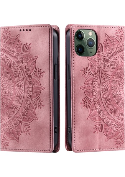 iPhone 11 Pro Max Cüzdan Kılıfı Kart Yuvası Standı Güçlü Manyetik Deri Çevirme Katlama Koruyucu Telefon Kılıfı (Yurt Dışından)