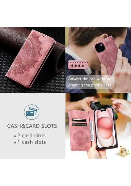 iPhone 11 Pro Max Cüzdan Kılıfı Kart Yuvası Standı Güçlü Manyetik Deri Çevirme Katlama Koruyucu Telefon Kılıfı (Yurt Dışından)