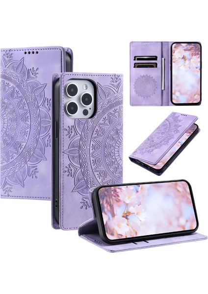 iPhone 14 Pro Max Cüzdan Kılıfı Kart Yuvası Standı Güçlü Manyetik Deri Çevirme Katlama Koruyucu Telefon Kılıfı (Yurt Dışından)