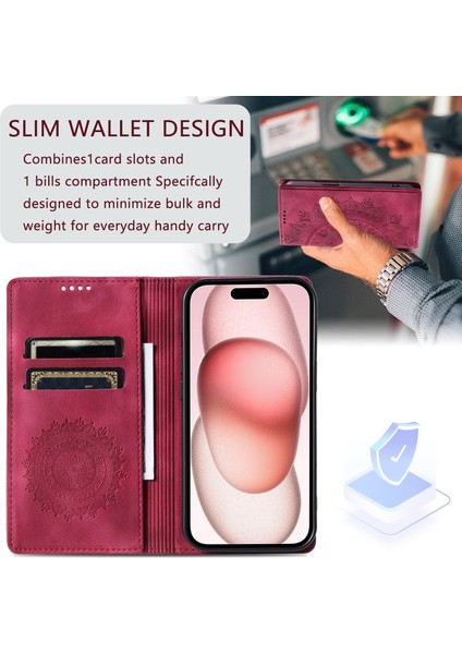 iPhone 11 Pro Cüzdan Kılıfı Kart Yuvası Standı Güçlü Manyetik Deri Çevirme Katlama Koruyucu Telefon Kılıfı (Yurt Dışından)