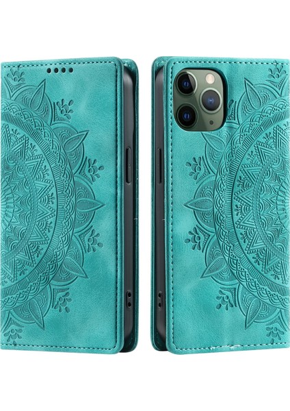 iPhone 11 Pro Cüzdan Kılıfı Kart Yuvası Standı Güçlü Manyetik Deri Çevirme Katlama Koruyucu Telefon Kılıfı (Yurt Dışından)