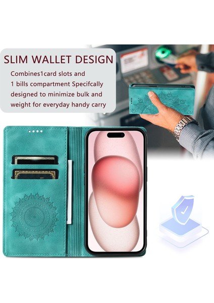 iPhone 11 Pro Cüzdan Kılıfı Kart Yuvası Standı Güçlü Manyetik Deri Çevirme Katlama Koruyucu Telefon Kılıfı (Yurt Dışından)