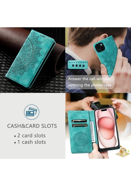iPhone 11 Pro Cüzdan Kılıfı Kart Yuvası Standı Güçlü Manyetik Deri Çevirme Katlama Koruyucu Telefon Kılıfı (Yurt Dışından)