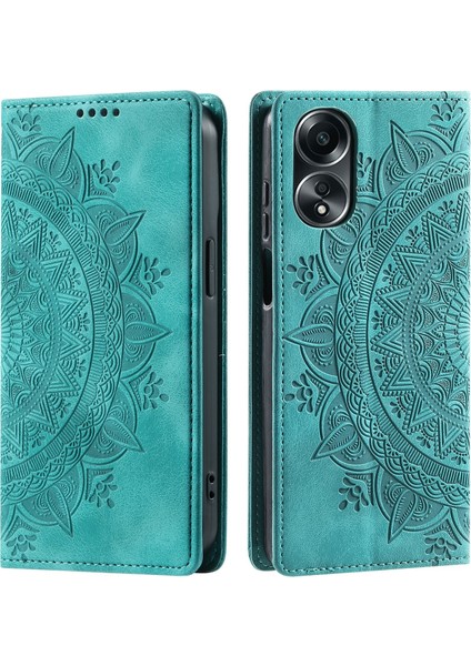 Oppo A58 4g Cüzdan Kılıfı Kart Yuvası Standı Güçlü Manyetik Deri Çevirme Katlama Koruyucu Telefon Kılıfı (Yurt Dışından)