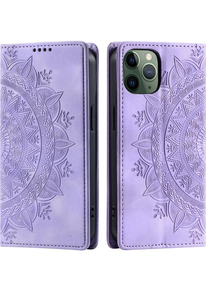iPhone 11 Pro Max Cüzdan Kılıfı Kart Yuvası Standı Güçlü Manyetik Deri Çevirme Katlama Koruyucu Telefon Kılıfı (Yurt Dışından)