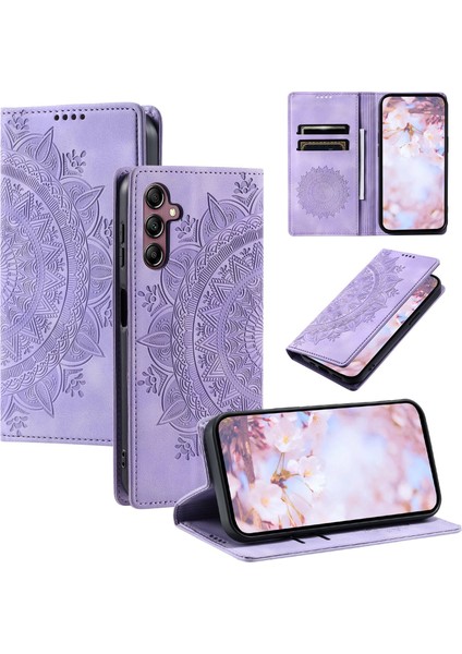 Samsung Galaxy A24 4g Cüzdan Kılıfı Kart Yuvası Standı Güçlü Manyetik Deri Çevirme Katlama Koruyucu Telefon Kılıfı (Yurt Dışından)