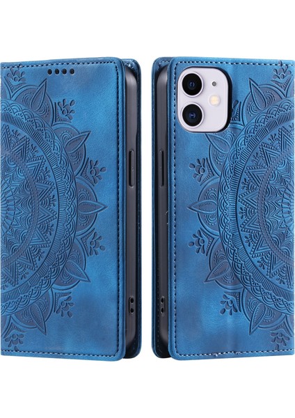 iPhone 11 Cüzdan Kılıfı Kart Yuvası Standı Güçlü Manyetik Deri Çevirme Katlama Koruyucu Telefon Kılıfı (Yurt Dışından)