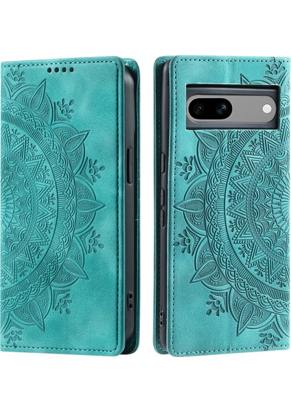 Google Pixel 8A Cüzdan Kılıfı Kart Yuvası Standı Güçlü Manyetik Deri Çevirme Katlama Koruyucu Telefon Kılıfı (Yurt Dışından)