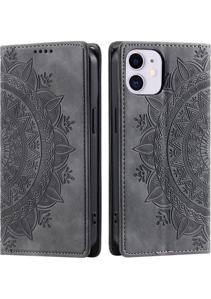 iPhone 11 Cüzdan Kılıfı Kart Yuvası Standı Güçlü Manyetik Deri Çevirme Katlama Koruyucu Telefon Kılıfı (Yurt Dışından)