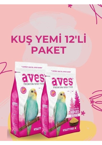 Premium Kabuksuz Muhabbet Kuşu Yemi 400 gr 12LI