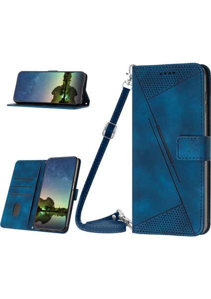 Google Pixel 7 Pro ile Uyumlu Kordon Crossbody Boyun Askısı Koruyucu Çevirme Yumuşak Pu Deri Telefon Kılıfı (Yurt Dışından)