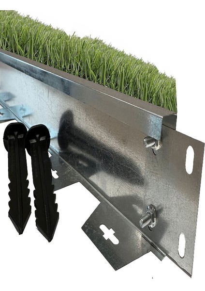 Sert Düz Metal Galvaniz Çim Ayırıcı 4 M 2 x 2 M Çim Sınırlayıcı Çim Ayracı Çim Ayırıcı fiyatları