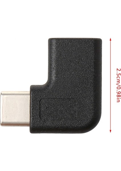 90 Derece Tip C Adaptör, USB C Erkek - Dişi Adaptör Konnektörü (Yurt Dışından) fırsatları
