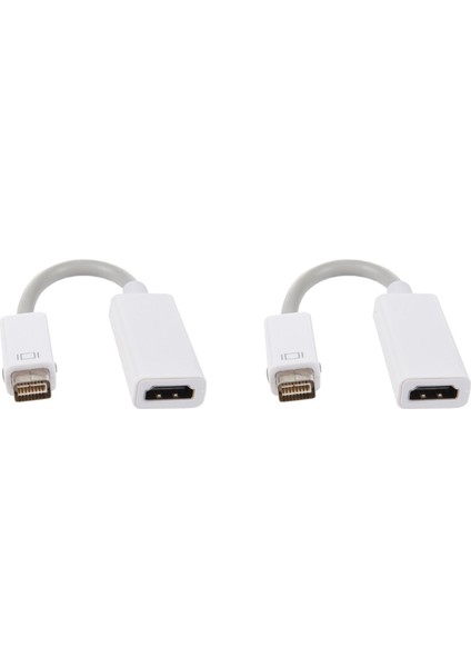 MacBook Için Mini DVI ve HDMI Uyumlu Blanc Kablo Adaptörü (Yurt Dışından)