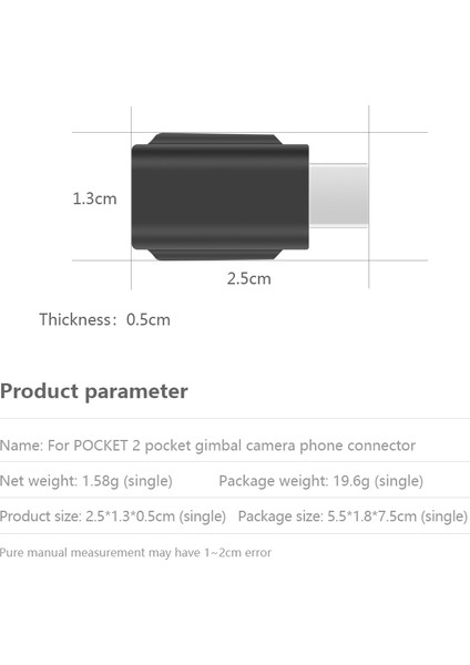 Djı Osmo Pocket 2 Gimbal Için Telefon Adaptörü, Android Standart Bağlantı Noktası (Yurt Dışından)