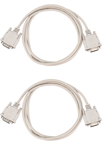 1.4m RS232 Db9 9 Pin Erkek - VGA Video 15 Pin Erkek Adaptör Açık Gri (Yurt Dışından)