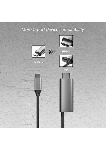 USB Tip-C'den Mini Ekran Bağlantı Noktasına Destek 4K 60HZ Pd 60W Tip-C (Yurt Dışından) fiyatları