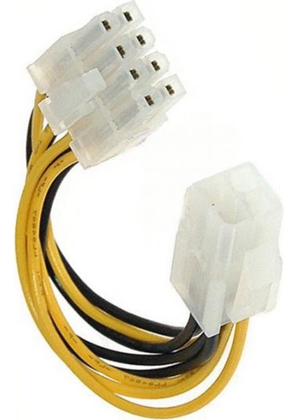 Pin Erkek - 8 Pin Cpu Güç Kaynağı Adaptörü Dönüştürücü Atx Kablosu (Yurt Dışından)