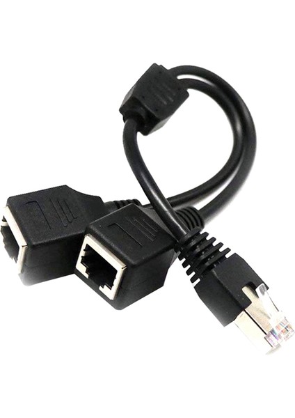 Super Cat5, Cat6 Için RJ45 1 Erkek - 2 Dişi Ethernet Ayırıcı Kablo (Yurt Dışından) fiyatları