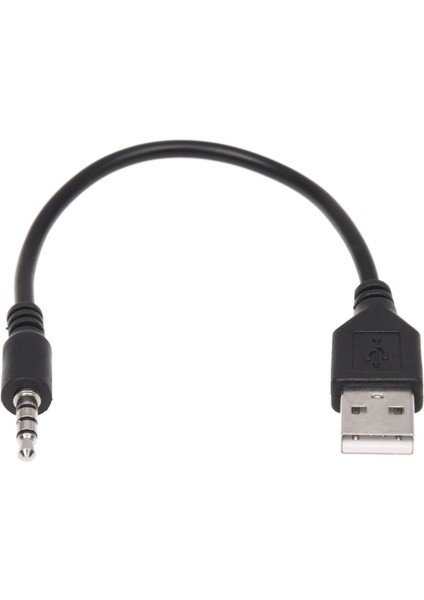 3,5 mm Fiş Aux Ses Jakı - USB 2.0 Erkek Şarj Kablosu Adaptör Kablosu (Yurt Dışından)
