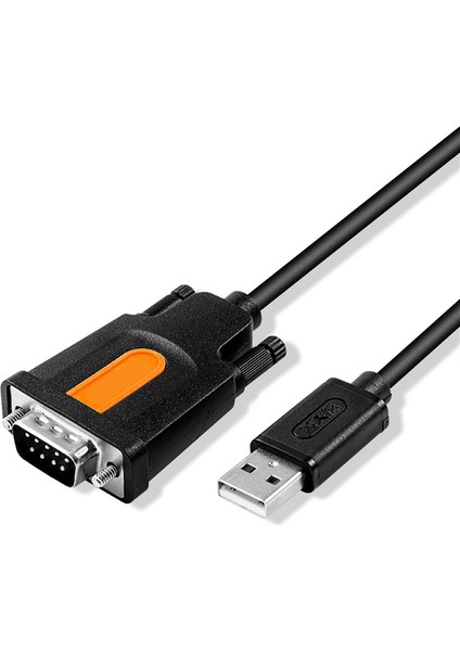 Usb'den RS232'YE Seri Bağlantı Noktası Kablosu Usb'den Db9 Pin'e Com Bağlantı Noktası Kablosu, Siyah (Yurt Dışından)