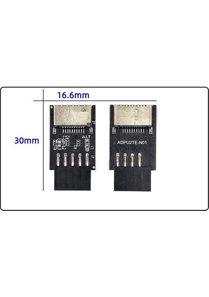 2x Anakart Usb2.0 9pin'den Type-C A-Key Ön Konektör Dönüştürücü (Yurt Dışından) fiyatları