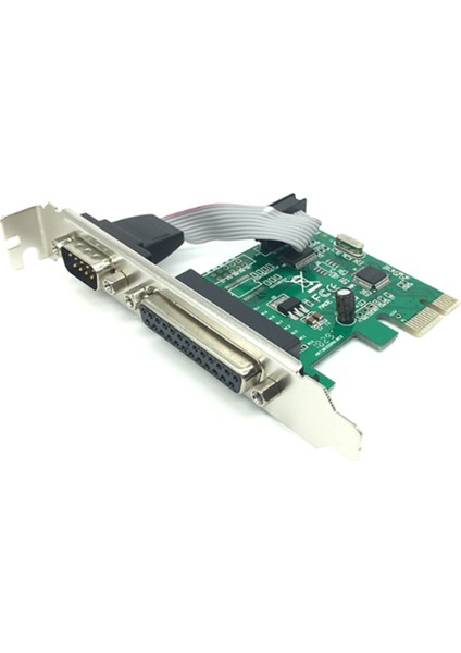 AX99100 1P1S RS232 Seri Paralel Bağlantı Noktası DB25 25PIN Pcıe Yükseltici Kart (Yurt Dışından)