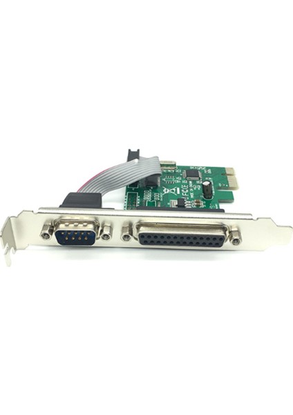 AX99100 1P1S RS232 Seri Paralel Bağlantı Noktası DB25 25PIN Pcıe Yükseltici Kart (Yurt Dışından)
