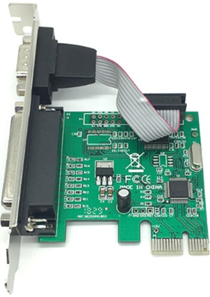 AX99100 1P1S RS232 Seri Paralel Bağlantı Noktası DB25 25PIN Pcıe Yükseltici Kart (Yurt Dışından)