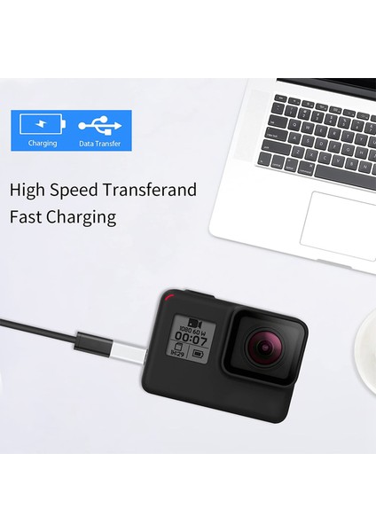 Gopro Mp3 Araç Kamerası Için 2 Adet USB C - Mini USB 2.0 Adaptörü, Gümüş (Yurt Dışından) indirimleri