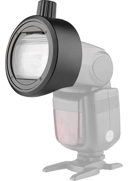 S-R1 Flash Speedlite Yuvarlak Şekilli Adaptör Sıralama Ak-R1 Adaptörü (Yurt Dışından)