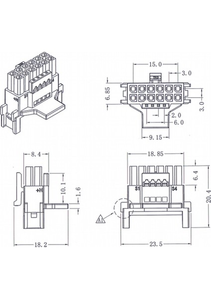 12VHPWR Modüler 2X12-PIN - 16 Pin 12-Pin Erkek Pcı-E 5.0 Rtx ,2X12PLA (Yurt Dışından)