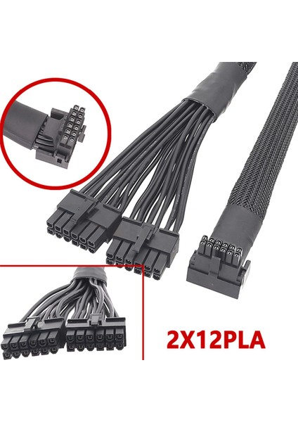 12VHPWR Modüler 2X12-PIN - 16 Pin 12-Pin Erkek Pcı-E 5.0 Rtx ,2X12PLA (Yurt Dışından)