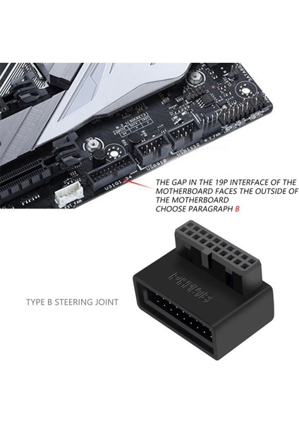 PH19B Bilgisayar Anakartı Için USB 3.0 Dahili Başlık Dönüştürücü (Yurt Dışından)