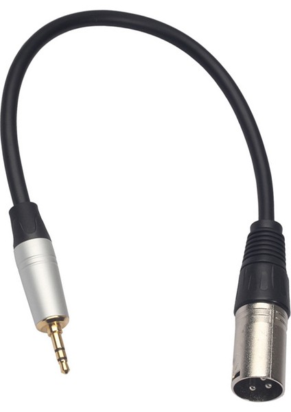 3,5 mm Stereo Jak Fişi Ses Kablosu Mikrofon Ses Kablosu 0,3 M (Yurt Dışından)