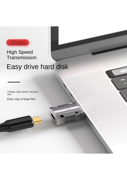 Tip C - USB Otg Adaptörü 10 Gbps USB Erkek - Usb-C Dişi Konnektör (Yurt Dışından)