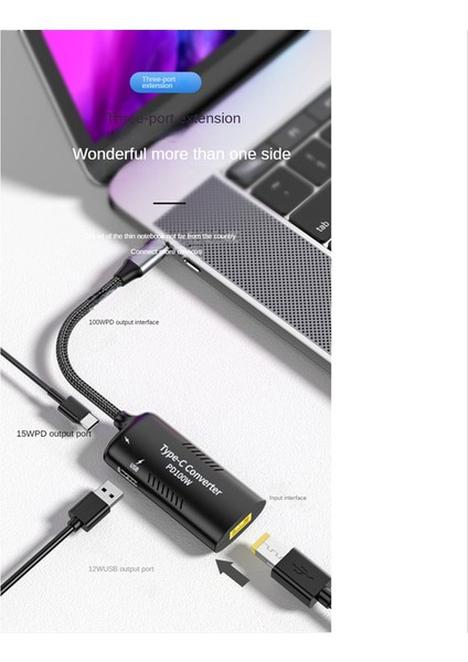 DC7406 Dişi - Type-C Çok Fonksiyonlu Adaptör Kablosu Pd3.0 100W (Yurt Dışından) fırsatları