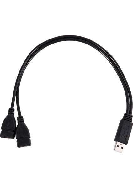 USB 2.0 A Erkek 2 Çift USB Dişi Jak Y Splitter Hub Adaptör Kablosu (Yurt Dışından)