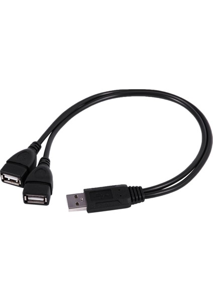 USB 2.0 A Erkek 2 Çift USB Dişi Jak Y Splitter Hub Adaptör Kablosu (Yurt Dışından)