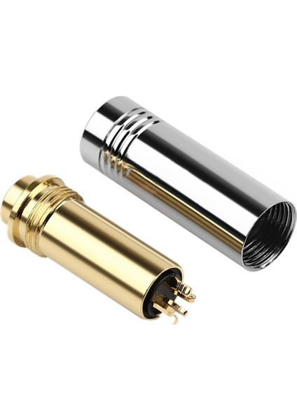 Dişi Jak Ses Fişi 4.4mm 5 Kutuplu Metal Kulaklık Adaptörü Gümüş (Yurt Dışından) fiyatları