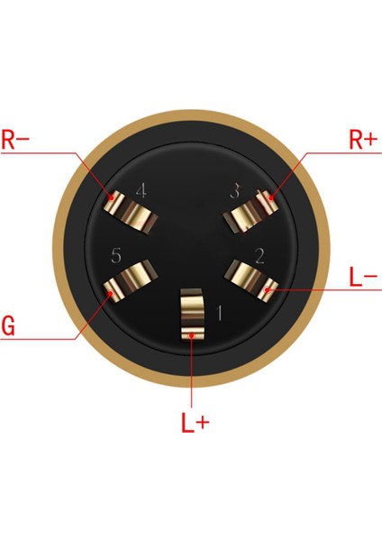 Dişi Jak Ses Fişi 4.4mm 5 Kutuplu Metal Kulaklık Adaptörü Gümüş (Yurt Dışından) modelleri