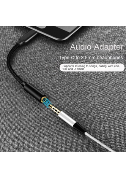 Typec - Kulaklık Adaptörü (Siyah) (Yurt Dışından)