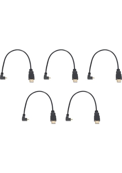 30CM Mikro-Hdmı Dik Açı Erkek - HDMI Erkek (90 Derece)(Tip B) (Yurt Dışından)