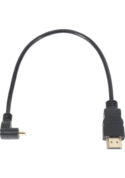 30CM Mikro-Hdmı Dik Açı Erkek - HDMI Erkek (90 Derece)(Tip B) (Yurt Dışından)