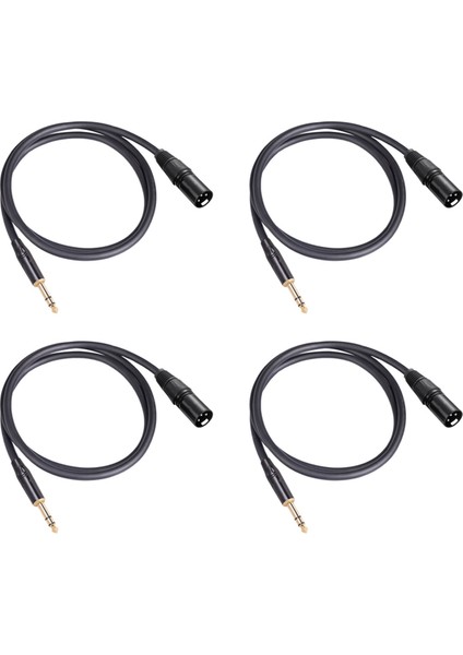 6.35 mm 1/4 Inç Erkek - Xlr Erkek Ses Stereo Mikrofon Kablosu, 1 Metre (Yurt Dışından) fiyatları