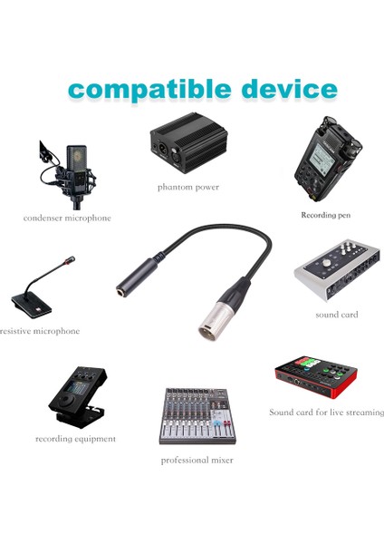 Xlr Erkek - 1/4 Inç Dişi Kablo, 3 Pin Erkek - 6,35MM Ses Kablosu (Yurt Dışından) indirimleri