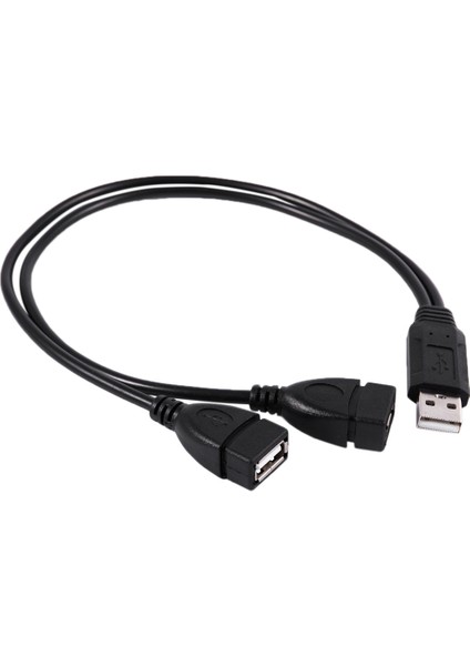 USB 2.0 A Erkek 2 Çift USB Dişi Jak Y Splitter Hub Adaptör Kablosu (Yurt Dışından)