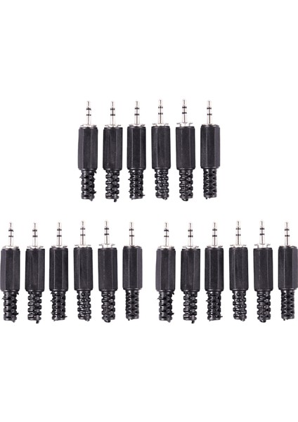 6x2.5mm Stereo Erkek Fiş Jakı Dıy Lehim Kulaklık Ses Konektörü (Yurt Dışından)