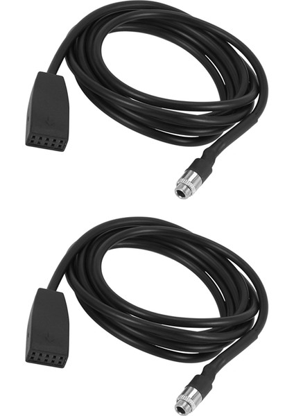 Siyah 10 Pin 3,5 mm Jack Araba USB Aux In Kablosu Bmw E39 E53 BM54 X5 (Yurt Dışından)